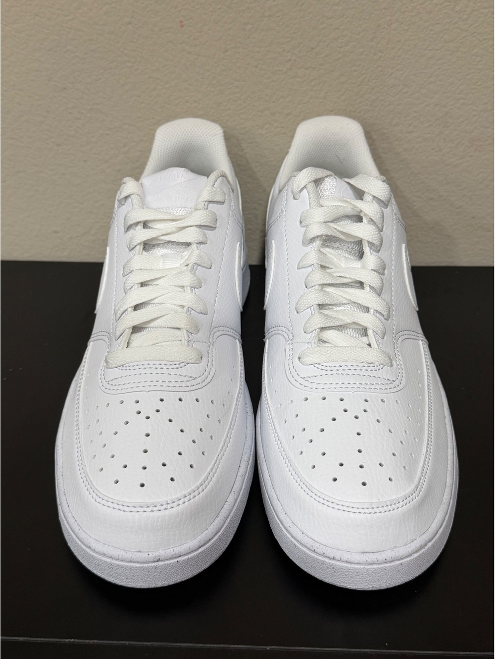 Size 9.5 - Nike Court Vision Low Next Nature “Triple White” - Picture 3 of 6